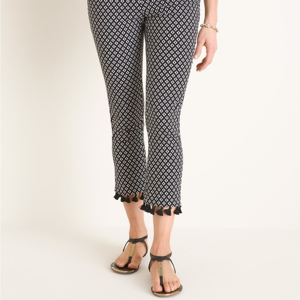 So Slimming Brigitte Tassel-Hem Crops